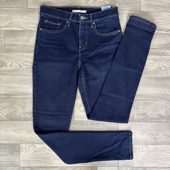 Levi's 311 Shaping Skinny Mid Rise Jeans Dark Wash sz 27 - Picture 1 of 7